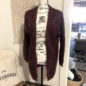 Burgundy Soft Cardigan / XS